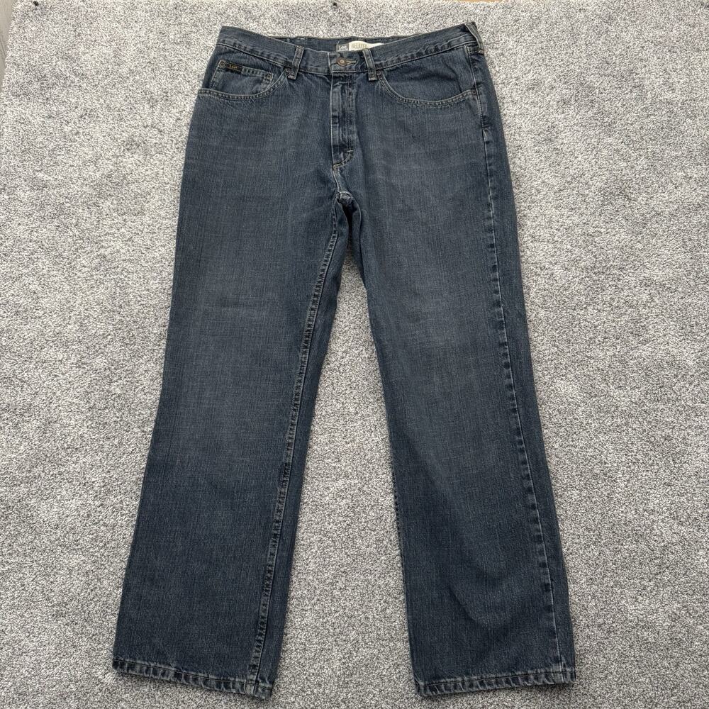 Lee Jeans Mens Size 36x30 Relaxed Straight Leg Grunge Streetwear Y2K Inspired